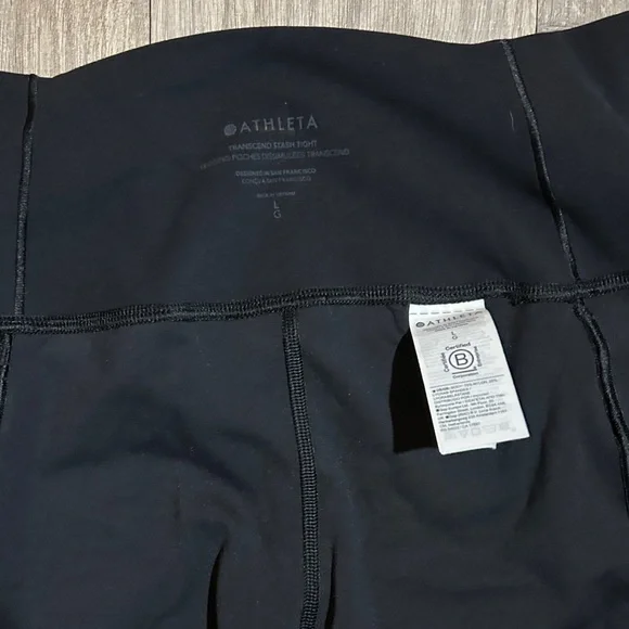 Athleta Transcend Stash Tight, Black, Large - Picture 7 of 11